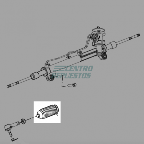 Fuelle de cremallera MG350