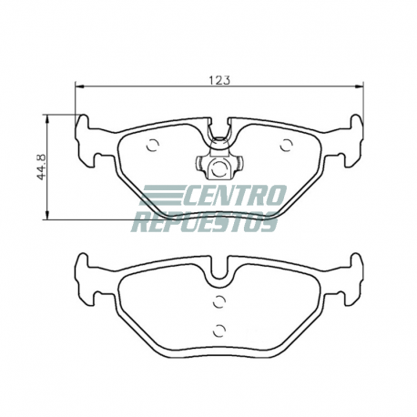 Pastillas de freno traseras Rover 75