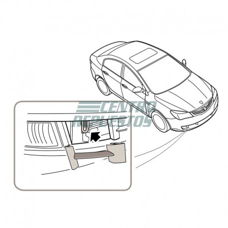 Tapa izquierda de parachoque delantero MG350 -2012