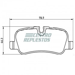 Pastillas de freno traseras LR Discovery 3-4