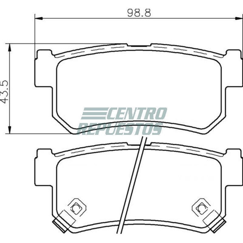 Pastillas de freno trasera SsangYong Actyon