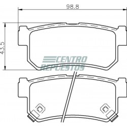 Pastillas de freno trasera 