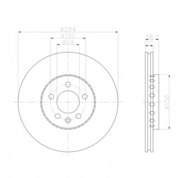 Disco de freno delantero Rover 75