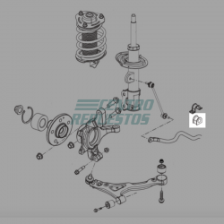 Buje de barra estabilizadora MG350