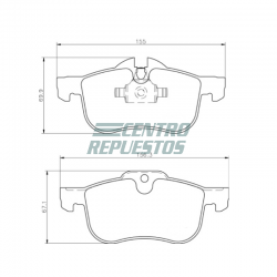 Pastillas de freno delanteras Rover 75