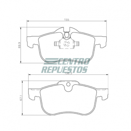 Pastillas de freno delanteras Rover 75